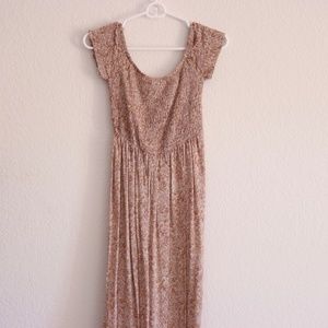 Nude Floral Maxi Dress | Princess Polly